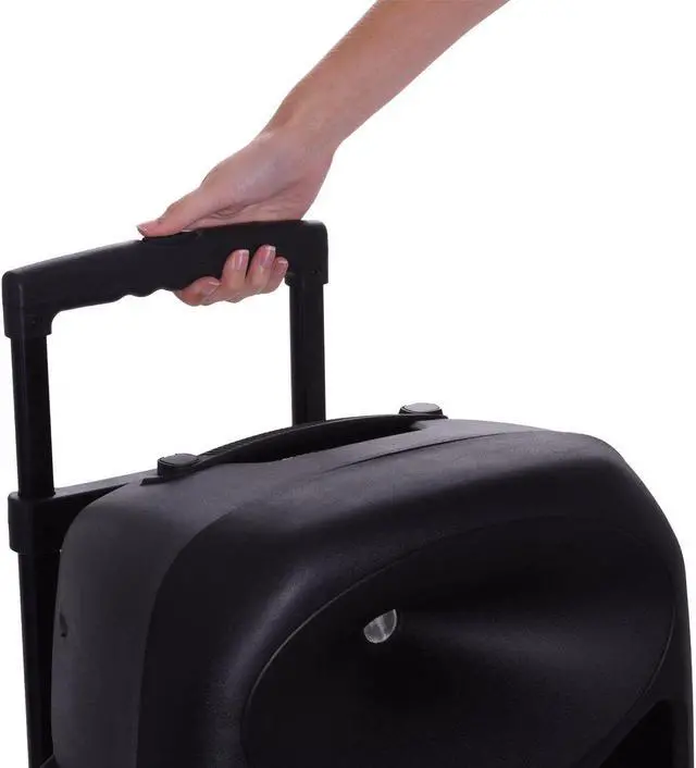Alt view image 2 of 7 - LyxPro 12” Battery PA Speaker w/ 2 Wireless Microphones , Blootuth MP3 USB SD