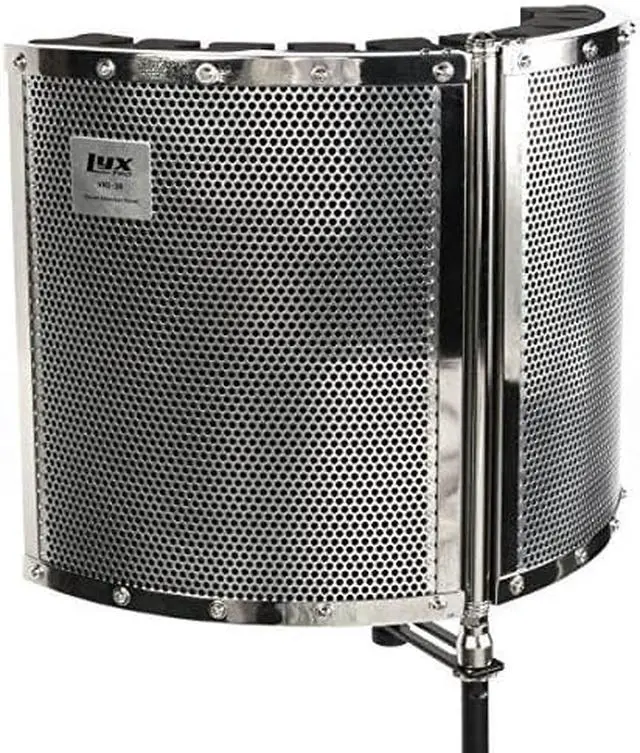 Alt view image 3 of 12 - LyxPro VRI-30 Portable Foldable Sound Absorbing Recording Panel Stand Mount