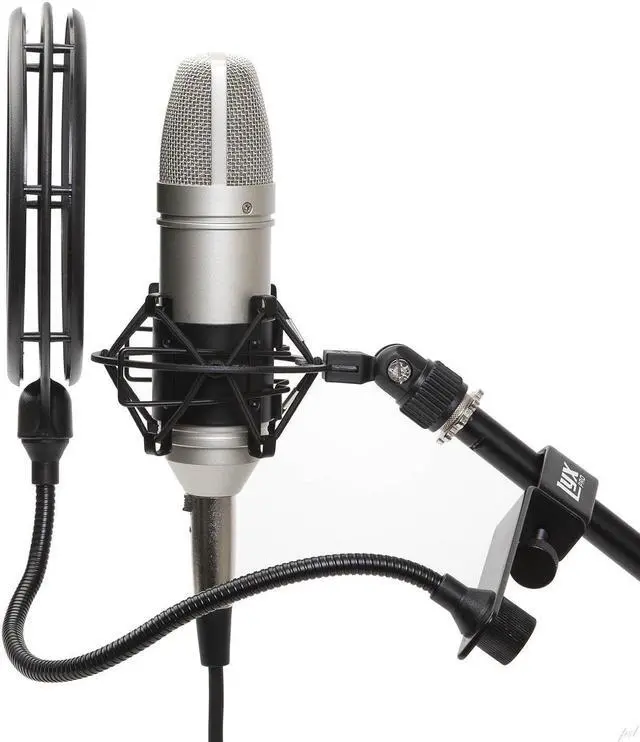 Alt view image 3 of 9 - LyxPro Dual Layer Microphone Pop Filter Superior Vocal Performance Pop Shield