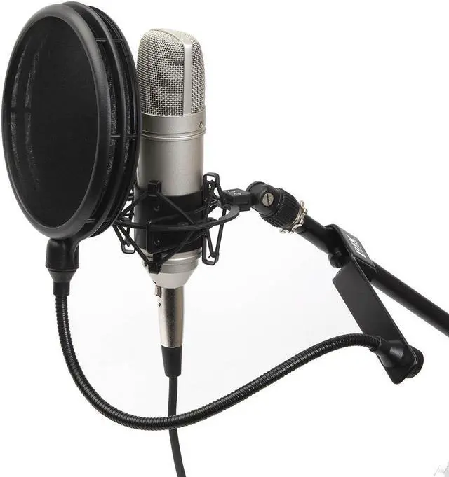 Alt view image 4 of 9 - LyxPro Dual Layer Microphone Pop Filter Superior Vocal Performance Pop Shield