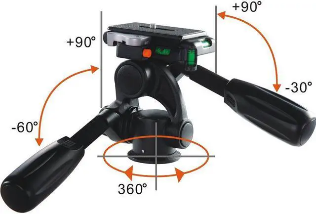 Alt view image 14 of 20 - Vanguard Alta Pro 263AP 70" Aluminum Alloy Tripod with Pan Head & Case