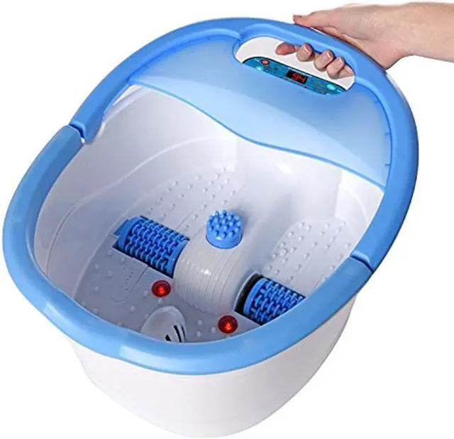 Alt view image 3 of 14 - Ivation Multifunction Foot Spa – Heated Bath with Vibration, Rollers, Bubble Massage & Aromatherapy – Digital Temperature Control LED Display - Includes 3 Pedicure Attachments