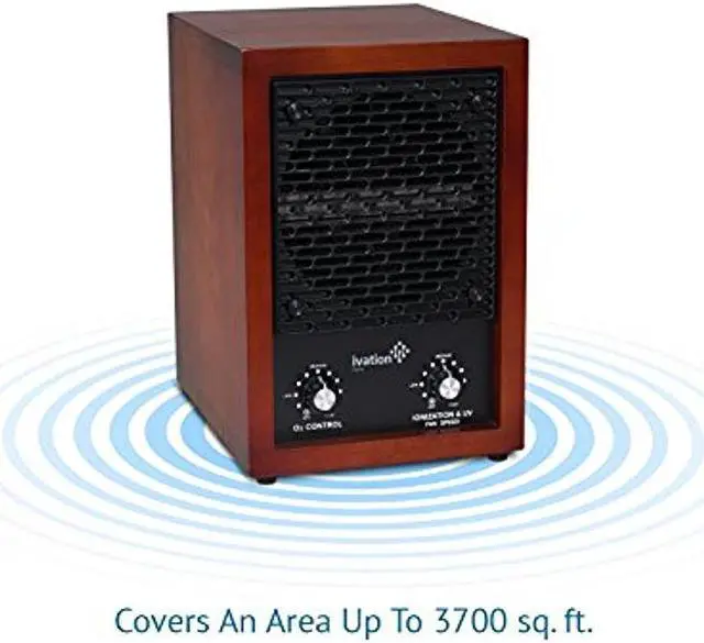 Alt view image 6 of 7 - Ivation Replacement Photocatalytic Filter for IVADGOZHEPA Ivation 5-in-1 HEPA Air Purifier & Ozone Generator W/Digital Display Timer and Remote