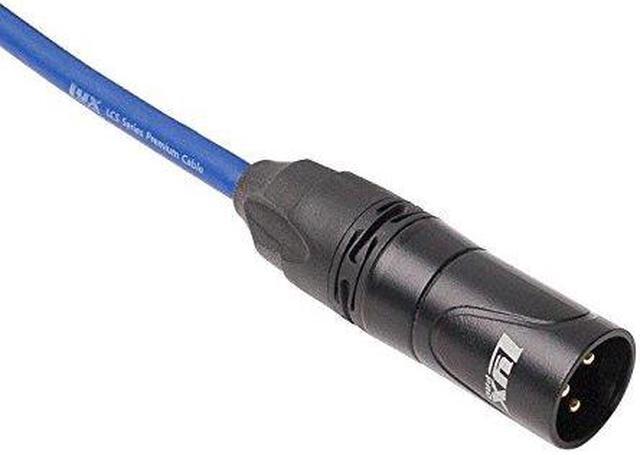 Alt view image 2 of 3 - LyxPro Balanced XLR Cable Premium Series Microphone Cable, Speakers and Pro Devices Cable, 1.5 Ft RA Female- Blue