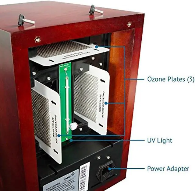 Alt view image 2 of 5 - Ivation Replacement UV Light Filter for IVAOZAP04 Ivation 5-in-1 HEPA Air Purifier & Ozone Generator