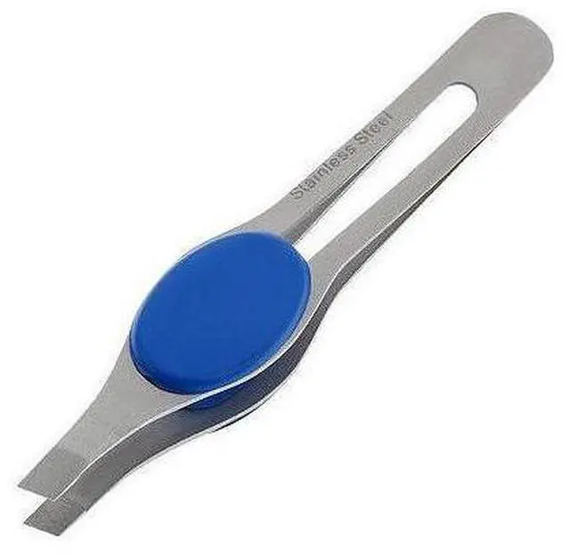 Alt view image 2 of 5 - JUMBL Large 8" Suction Cup 10X Magnifying Mirror with Precision Tweezers