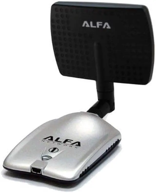 Alt view image 2 of 6 - alfa 2.4hgz wifi antenna  7dbi rpsma panel screwon swivel for netwrok adaptors  also works for 3dr solo drone, dji phantom 3 drone, yuneec typhoon h st16 controller, adds range