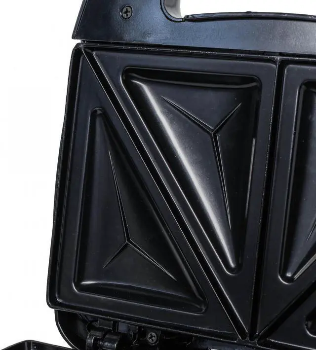 Alt view image 6 of 8 - Beille Panini Press Sandwich Maker Toaster Kitchen Appliances with Nonstick Grill Plates, Black