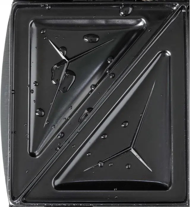 Alt view image 7 of 8 - Beille Panini Press Sandwich Maker Toaster Kitchen Appliances with Nonstick Grill Plates, Black