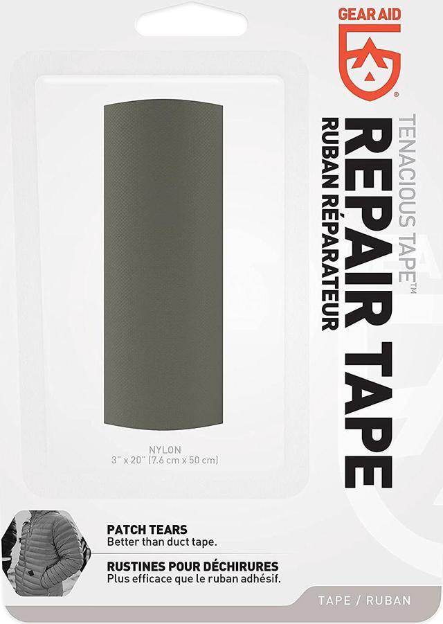 2pk GEAR AID Tenacious Tape Gear Repair Patches, Clear, 2.5” 1.5” Hex Shape  