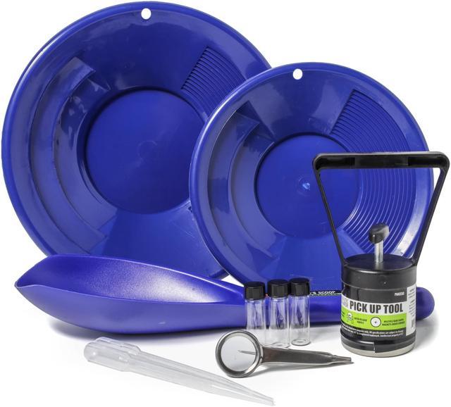 ASR Outdoor Gold Panning Kit Gold Rush Prospecting Tools Accessories 10pc -  Blue 