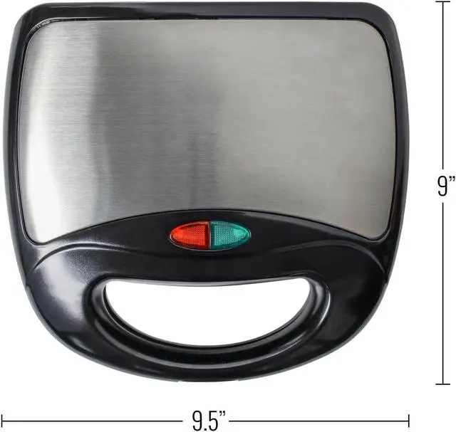 Alt view image 3 of 8 - Beille Panini Press Sandwich Maker Toaster Kitchen Appliances with Nonstick Grill Plates, Black