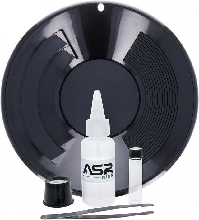 ASR Outdoor Gold Pan Prospecting Beginners Kit, Vial, Snifter Green