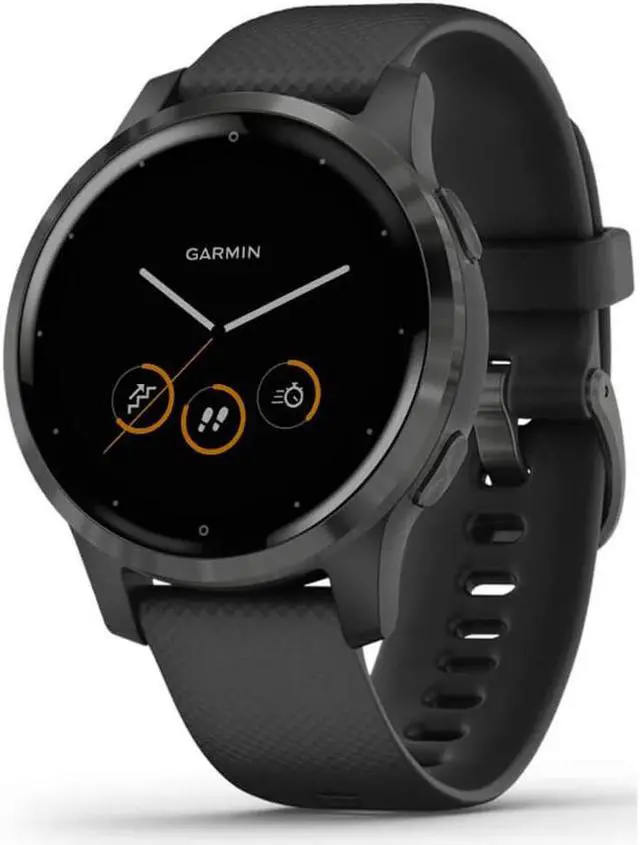Alt view image 3 of 16 - Garmin vívoactive 4, GPS Smartwatch, Features Music, Body Energy Monitoring, Animated Workouts, Pulse Ox Sensors and More, Silver with Gray Band