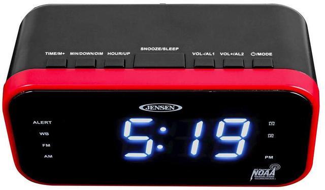 Alt view image 3 of 5 - Jensen JEP-150 Am/Fm Weather Band Clock Radio With Weather Alert