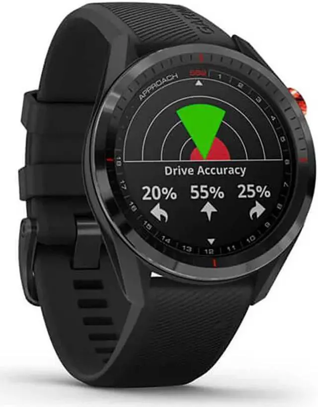Alt view image 13 of 20 - Garmin Approach S62, Premium Golf GPS Watch,  Black Ceramic Bezel/Black Silicone Band  (010-02200-00)
