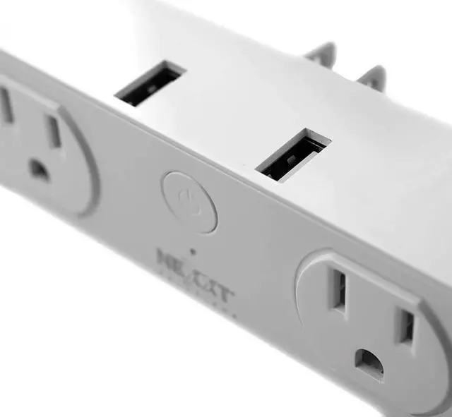 Alt view image 2 of 4 - Nexxt Solutions NHPD610 Smart Wi-Fi Surge Protector - Dual Plug