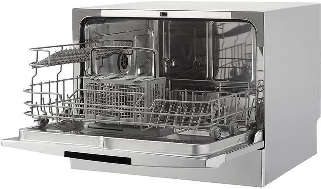 Alt view image 5 of 13 - Danby DDW631SDB 6 Place Setting Countertop Dishwasher in Silver