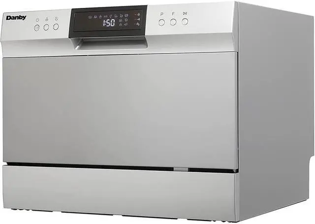 Alt view image 4 of 13 - Danby DDW631SDB 6 Place Setting Countertop Dishwasher in Silver