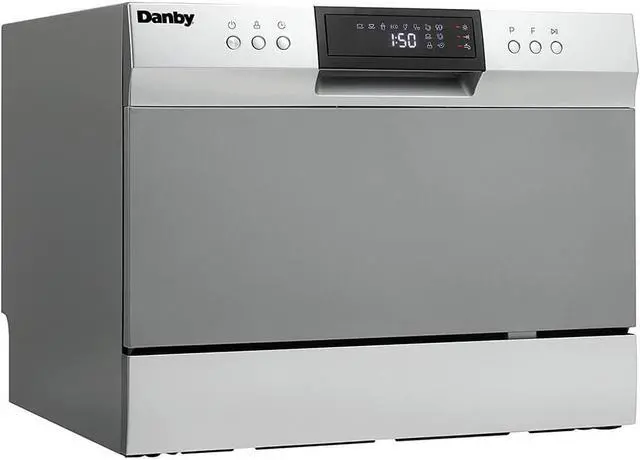 Alt view image 2 of 13 - Danby DDW631SDB 6 Place Setting Countertop Dishwasher in Silver