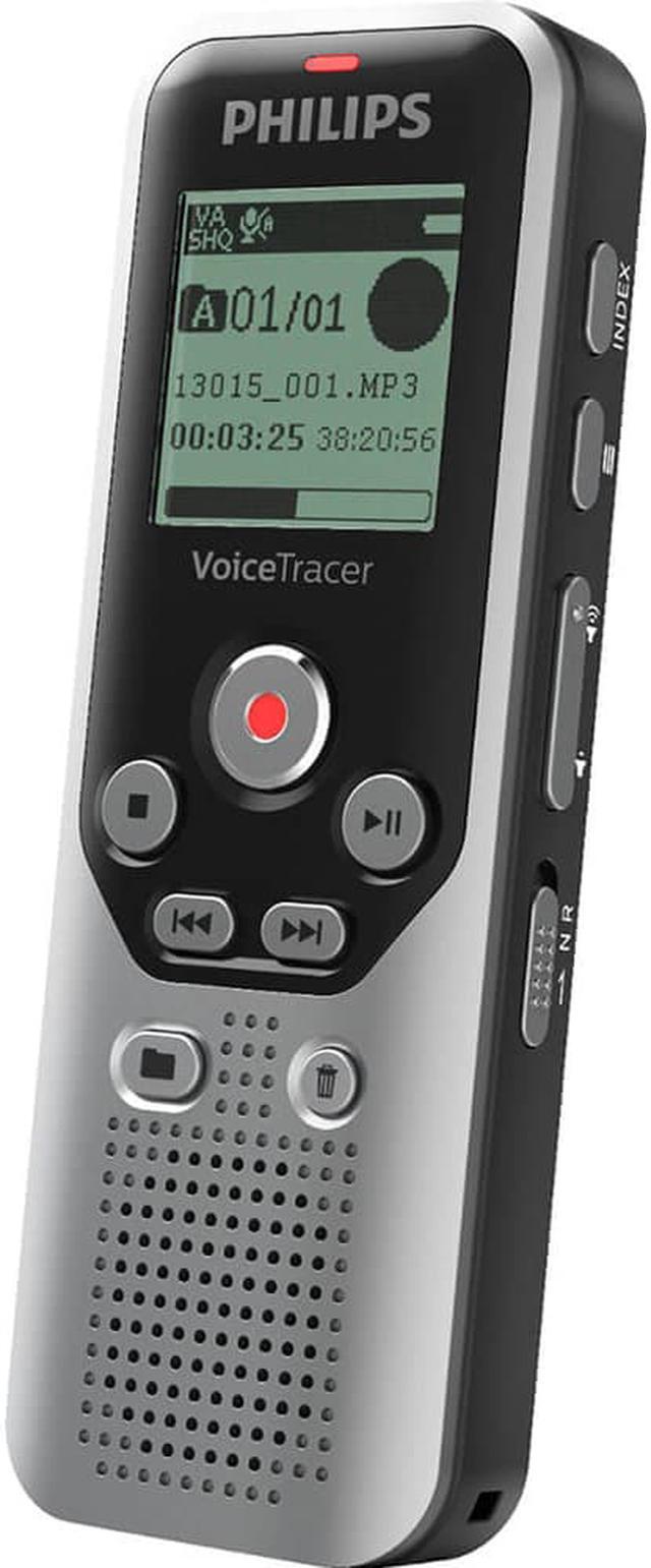 Alt view image 4 of 20 - Philips - VoiceTracer Digital Audio Recorder - Dark Silver & Black