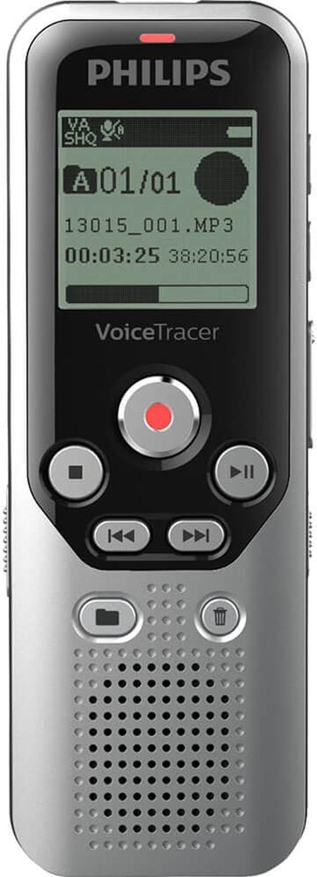 Alt view image 2 of 20 - Philips - VoiceTracer Digital Audio Recorder - Dark Silver & Black