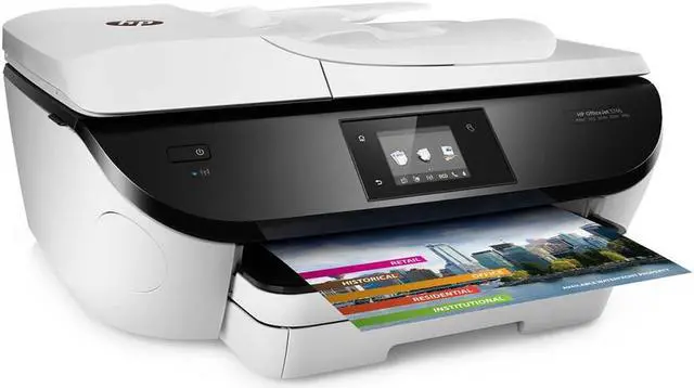 Alt view image 3 of 4 - Refurbished HP 5740 All In One Office Jet Printer W/ Mobile Printing-WHITE