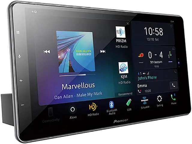 Alt view image 5 of 20 - Pioneer DMH-WT7600NEX 1-DIN Digital Media Receiver w/ Floating 9" Display