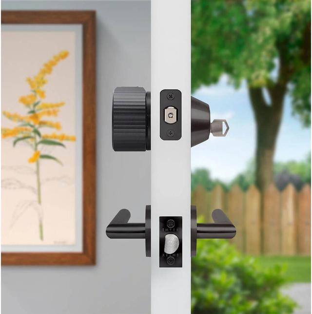 Alt view image 5 of 16 - August AUGSL05M01G0 Wi-Fi Smart Lock (4th Gen) - Matte Black