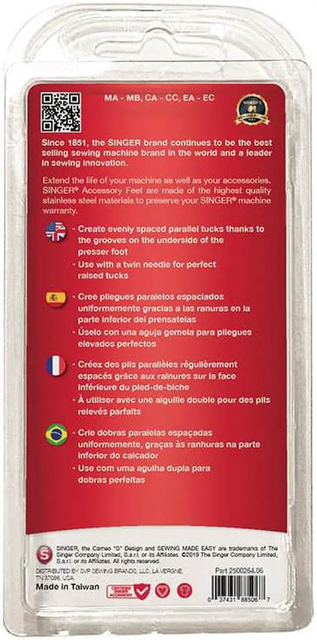 Alt view image 3 of 4 - singer nonstick foot snapon presser foot for lowshank sewing machines