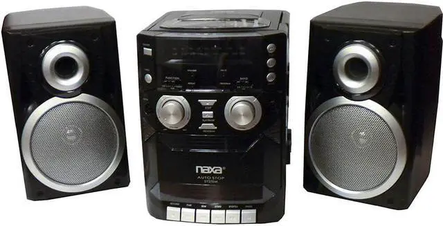 Alt view image 3 of 6 - Naxa NPB426 Portable CD Player with AM/FM Radio, Cassette & Detachable Speakers