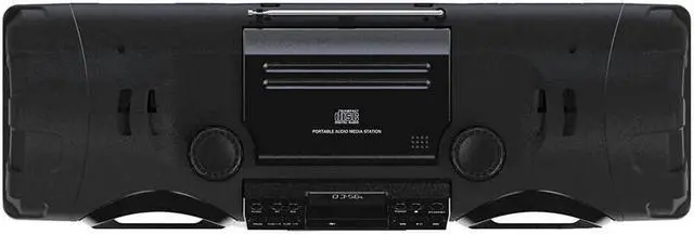 Alt view image 2 of 8 - Naxa NPB-262 CD/MP3 Bass Reflex Boom Box & PA System with Bluetooth