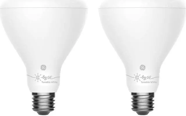 Alt view image 2 of 5 - C by GE Tunable White Direct Connect Smart Bulbs (2 LED BR30 Light Bulbs)