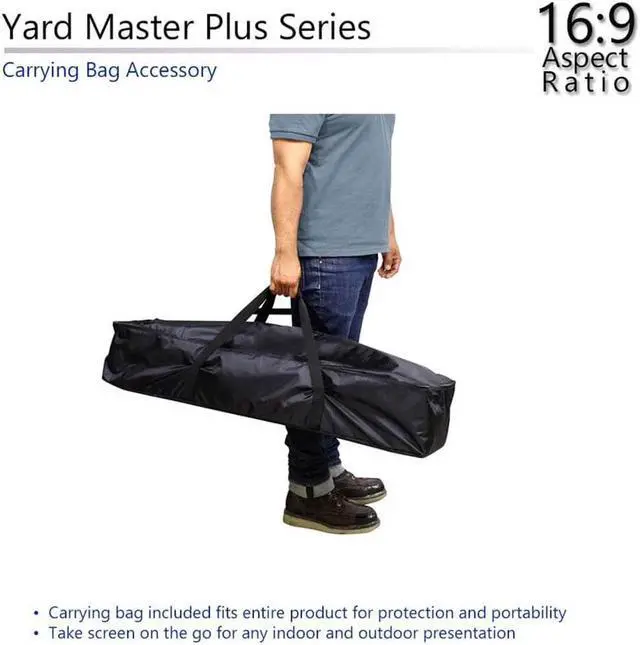 Alt view image 4 of 5 - Elite Screens Yard Master Plus OMS100H2PLUS Manual Projection Screen - 100" - 16:9 - Tripod