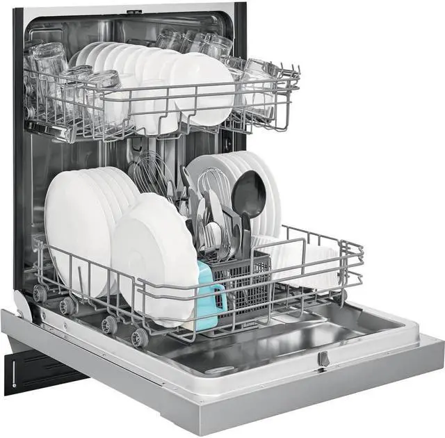Alt view image 8 of 9 - Frigidaire FFBD2420US 24" Built-in Dishwasher with Stainless Steel Drum 14 Place Settings 4 Cycles in Stainless Steel