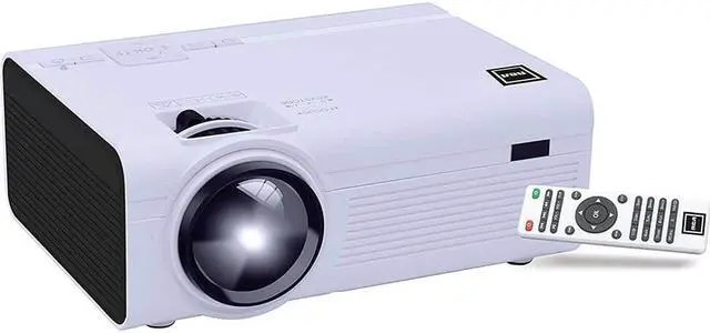 Alt view image 5 of 7 - RCA RPJ136 Max 150 Inch 1080p Compatible Compact Home Theater Projector featuring 2 HDMI Ports, White