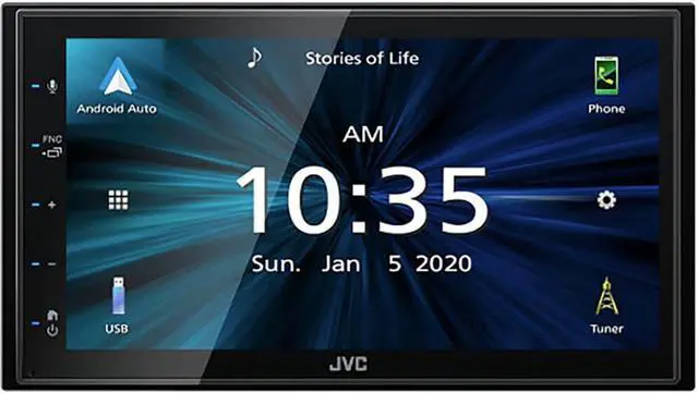 Alt view image 6 of 20 - JVC KWM560 6.8 inch Shallow Chassis Digital Media Receiver