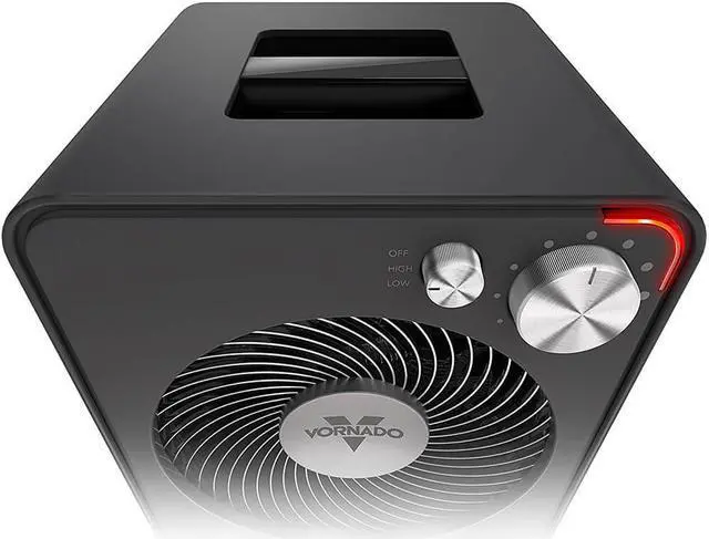 Alt view image 7 of 11 - Vornado 2 Setting Whole Room Vortex Circulation Space Heater, Black (For Parts)
