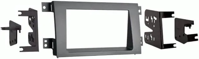Alt view image 9 of 9 - 2005 - 2008 Honda Ridgeline Double DIN Stereo Installation Kit - 95-7870G - Gray