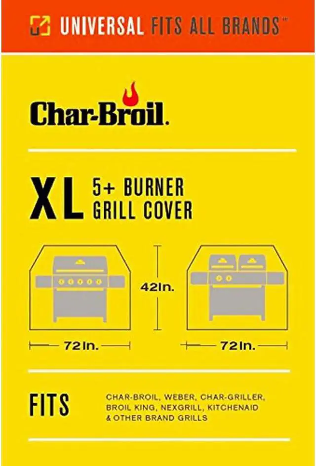 Alt view image 4 of 6 - Char-Broil 2655579P04 5-7 Burner Performance Grill Cover - Extra Large