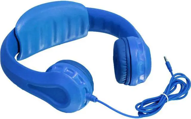 Alt view image 13 of 14 - Aluratek AKH01FB Volume-Limiting Wired Foam Headphones - Blue