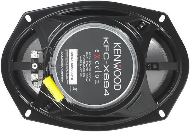 Alt view image 10 of 18 - Kenwood eXcelon KFCX694 KFC-X694 6 x 9 2-way car speakers