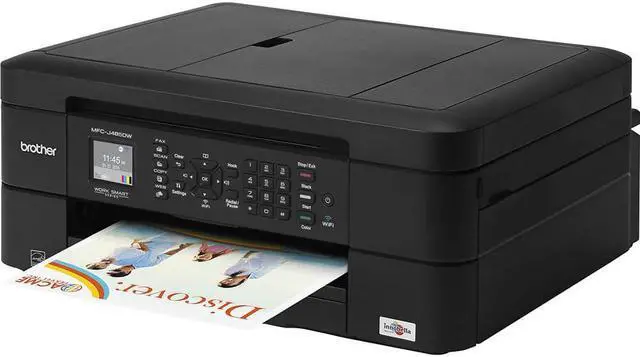 Alt view image 7 of 10 - Brother MFC-J485DW Dupelx 6000 dpi x 1200 dpi Wireless / USB Color Inkjet Multifunction Printer