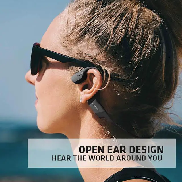 Alt view image 3 of 14 - AfterShokz - Aeropex Wireless Bone Conduction Open-Ear Headphones - Solar Red