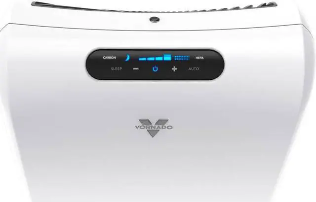 Alt view image 6 of 9 - Vornado True HEPA Activated Carbon Filter Whole Room Air Purifier, White