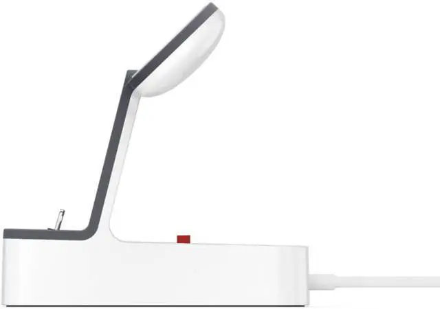 Alt view image 20 of 20 - BELKIN F8J237TTWHT PowerHouse White Charge Dock for Apple Watch + iPhone XS, iPhone XS Max, iPhone XR