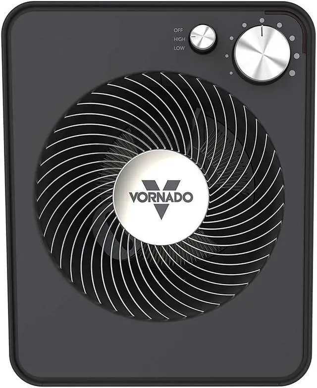 Alt view image 8 of 11 - Vornado 2 Setting Whole Room Vortex Circulation Space Heater, Black (For Parts)