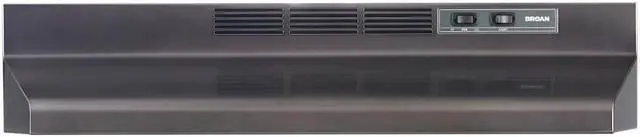 Alt view image 3 of 5 - Broan F4030BLS 30 Black Stainless Convertible Under Cabinet Range Hood with Light