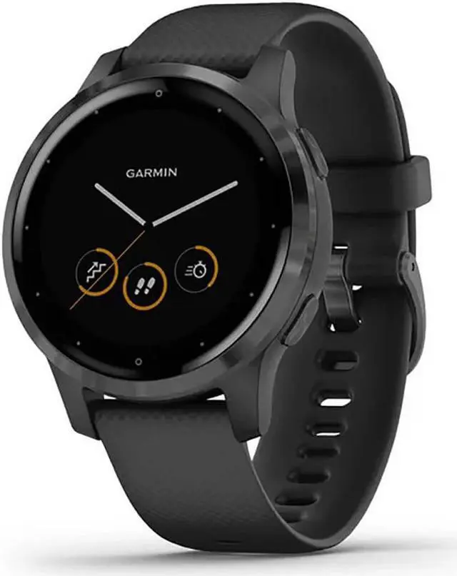 Alt view image 2 of 7 - Garmin Vívoactive 4S, Smaller-Sized GPS Smartwatch, Features Music, Body Energy Monitoring, Animated Workouts, Pulse Ox Sensors and More, Black