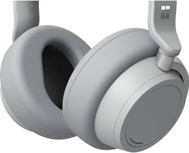 Alt view image 13 of 20 - Microsoft GUW00001 Surface Wireless Noise Cancelling Headphones - Light Gray